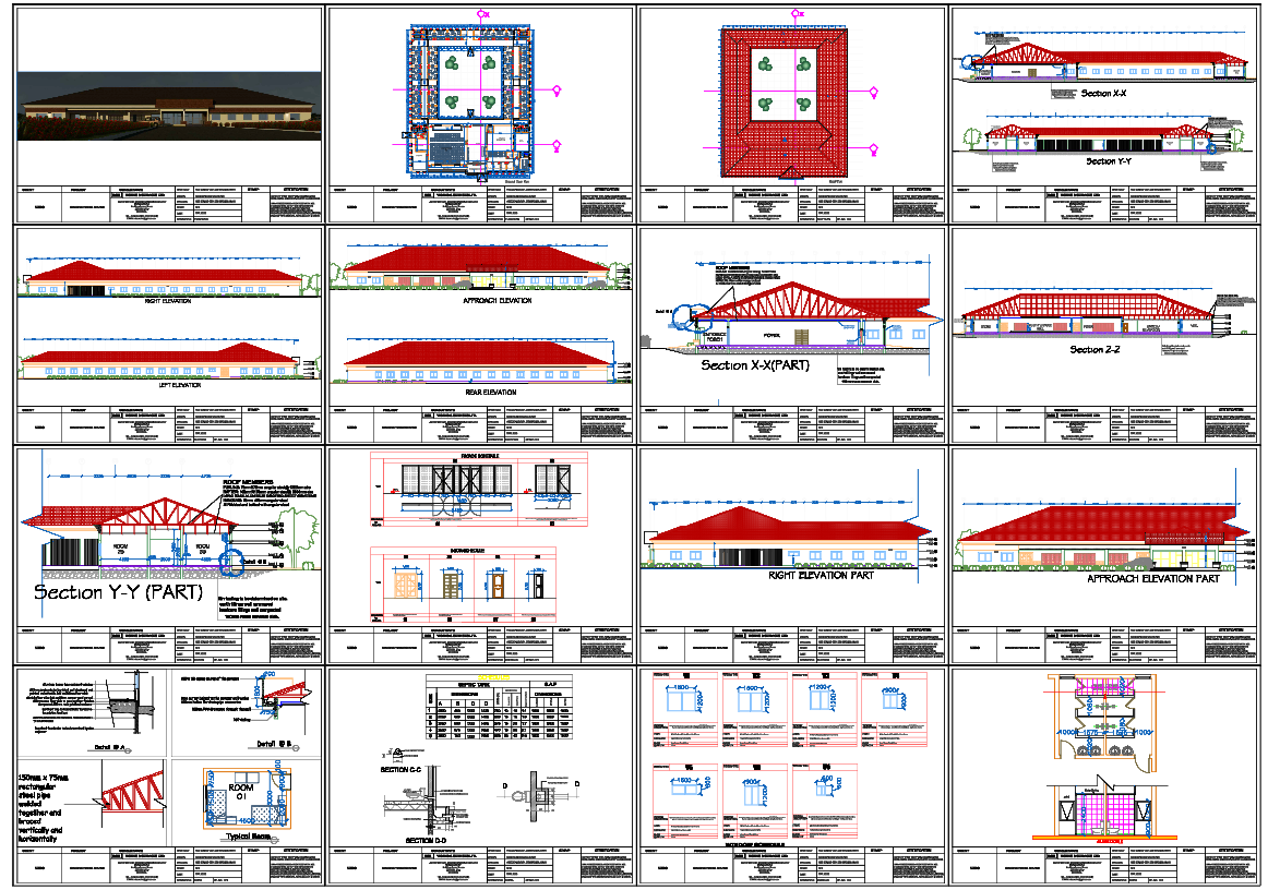 Senior Citizens Centre 30000 Sqft G Plus 1 AutoCAD DWG PlanS