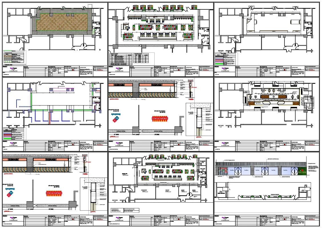 Food Forum Food Court Layout 1587sqft Seating Plan DWG Design