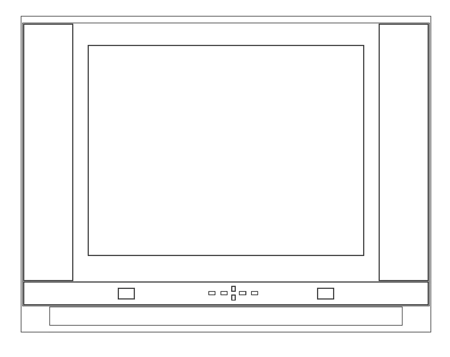 LED TV Unit Wall Panel DWG Elevation With Cabinet Dimensions