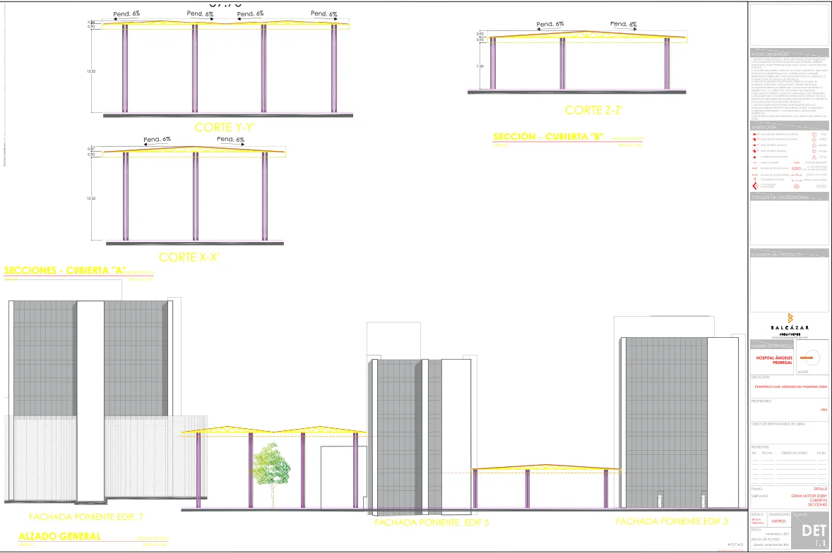 Pedregal Cover Design 6 Percent Slope 13.32m Section DWG Plan