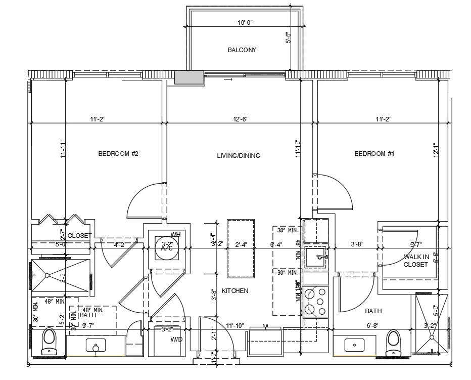 Residential Layout DWG First Floor Plan 12 6 Living Dining Balcony