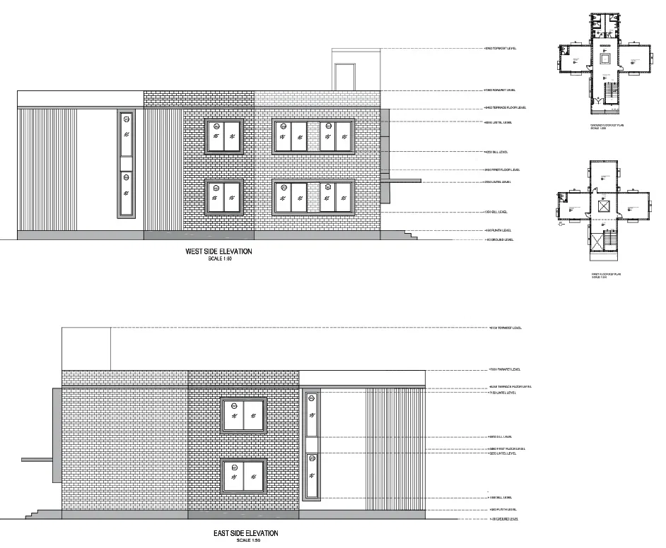 Sinhgad College Architecture DWG Elevation 9750mm Level Design