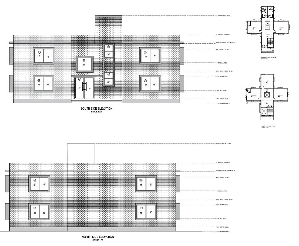 Sinhgad College Elevation 6000x5000 Room 7350 Level Detail DWG
