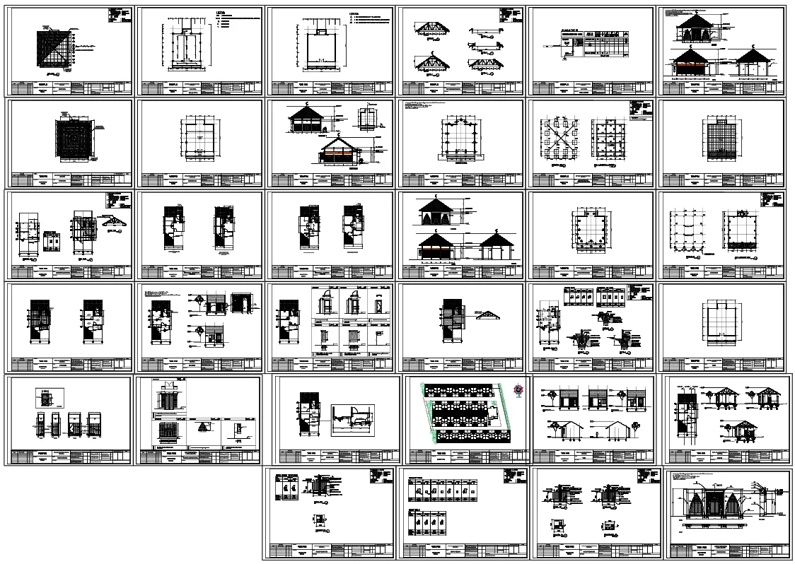 Society Plot Layout DWG House Plans Elevation Structure Detail