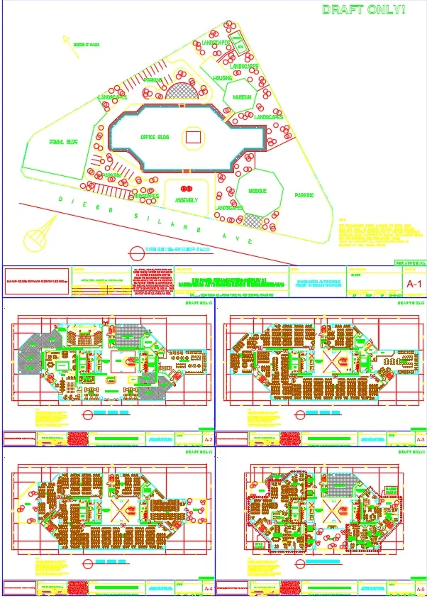Commercial Ecommerce Hub Building AutoCAD DWG Floor Plan Design