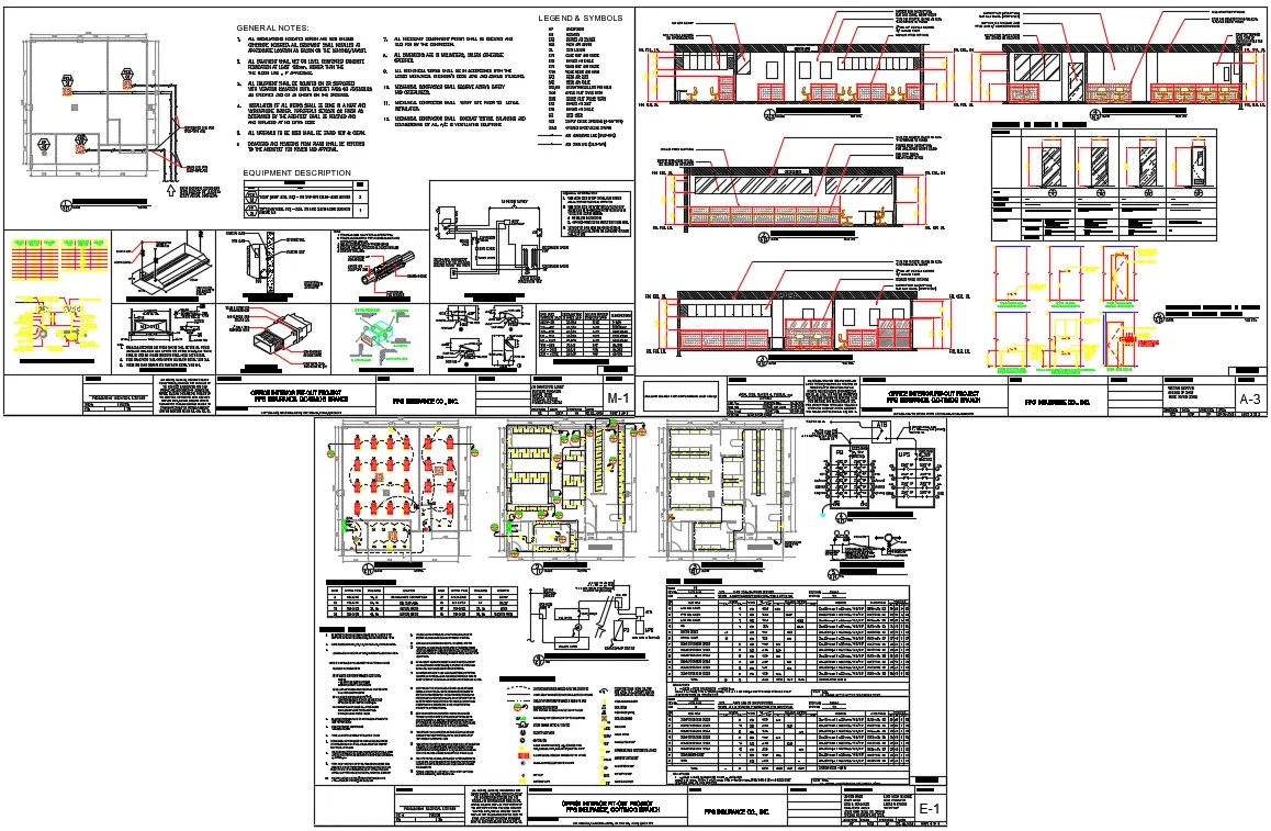 Office Interior Mechanical Electrical AutoCAD DWG Detail Plan