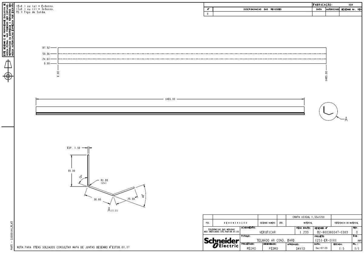 5030mm Base Plate and 2754mm Door Frame Fabrication CAD Drawing