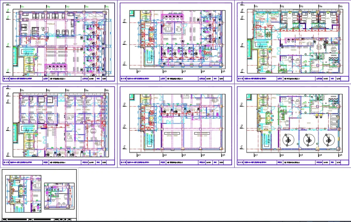 3rd 4th and 5th Floor Commercial Building Sleeve Plan AutoCAD DWG
