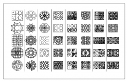  Block designs for doors windows and railing dwg file 