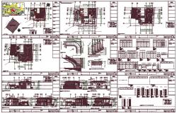 2storey residential building dwg
