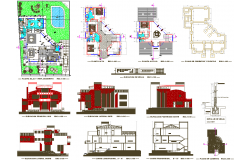 3 floor Villa project with all detailing dwg file