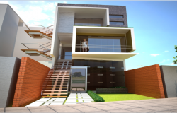 3D elevation design drawing of bungalow design drawing