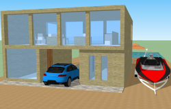 3d Beach House Plan 