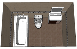 3d bath room interior