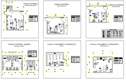 Anthropocentric Templates for Designing Hospital Rooms dwg file