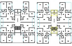 Apartment Layout plan autocad file.