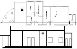 Architecture Design of Collage Structure Layout dwg file