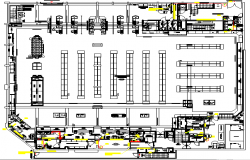 Architecture Design of Supermarket Elevation dwg file