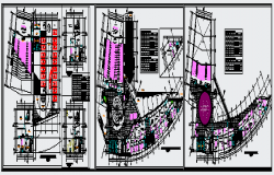 Auditorium design drawing of administrative building 3 floor design drawing