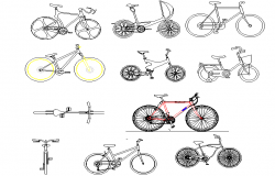 Bicycle design autocad file