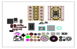 Block for floor designs dwg file 