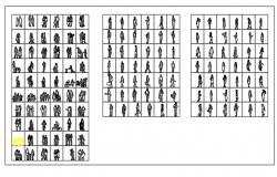 Blocks of  People dwg file 