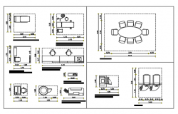 Blocks of  living room furniture dwg file 