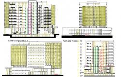 Building Elevation Design dwg file