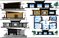Cabinforfour Dwg file