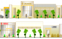 Cancer Specialty Clinic Center Elevation dwg file