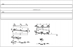 Chanel,column and beam trim view detail for structural design dwg file