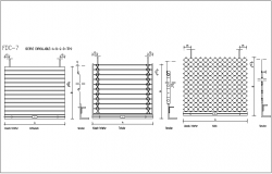Closing enroll able door different design view dwg file