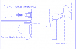 Complementary fitting part design view dwg file