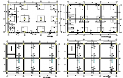 Corporate Office Structure Details and Elevation Plan dwg file