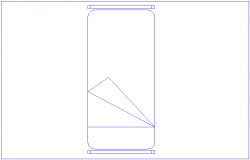 Design view of hospital bed block view dwg file