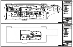 Electrical layout of bungalow design drawing
