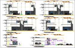 Elevation view of building dwg.