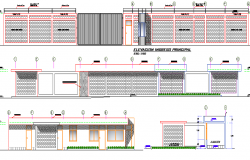 Fish Meal Factory Design and Elevation dwg file