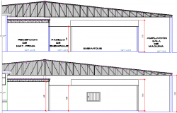 Fish Processing Plant Design and Elevation dwg file