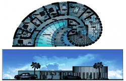 Five Star Hotel Project Elevation Plan dwg file