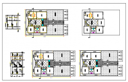 Floor plan of a hotel dwg file 