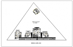 Floor plan of a rest house dwg file 