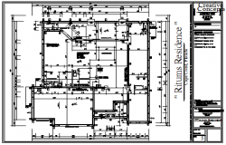 Foundation plan design drawing of multi family housing design drawing