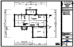 Foundation plan of Bungalow design drawing