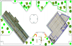 Heath center landscape view dwg file