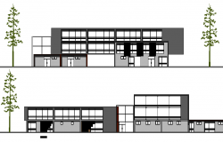 Hospital Architecture Plan and Design dwg file