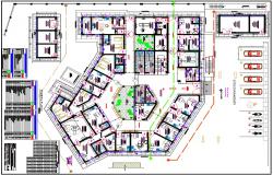 Hospital Layout plan autocad file
