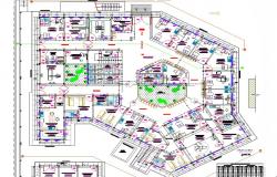 Hospital Layout plan dwg file