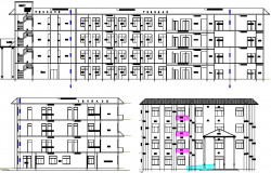 Hotel Architecture Plan and Design dwg file