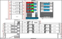 Hotel project elevation dwg.